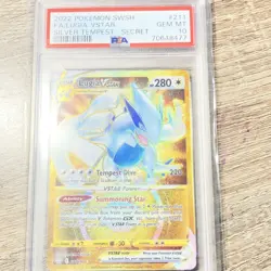 Pokemon Lugia VSTAR Secret Rare 211/195 Silver Tempest PSA 10 Full Art Holo - Image 1