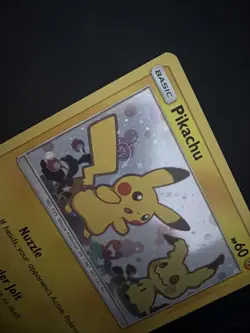 2019 Pokemon Sun & Moon Black Star Promo Pikachu-Holo Swirl #SM162 - Image 2