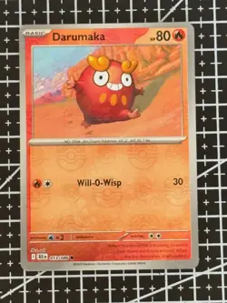 Pokemon TCG Darumaka #013/086 Black Bolt Master Ball Reverse Holo - Image 1