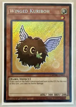 Yugioh! 1x Winged Kuriboh MZMU-EN064 Secret Rare 1st Ed NM - Image 1