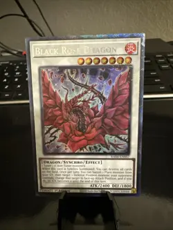 Yu-Gi-Oh! Black Rose Dragon 1st Edition Prismatic Collector's Rare RA04-EN057 - Image 1