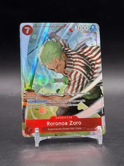 Roronoa Zoro OP14-015 Alt Art NM The Azure Sea's Seven One Piece Card - Image 1