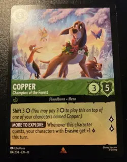 Copper - Champion Of The Forest 84/204 Rare Winterspell Disney Lorcana TCG - Image 1
