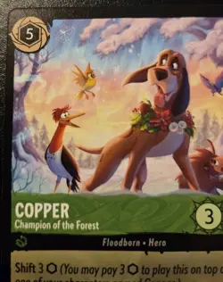 Copper - Champion Of The Forest 84/204 Rare Winterspell Disney Lorcana TCG - Image 2