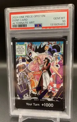 PSA 10 One Piece Don!! Card Alt Art OP07 500 Years in the Future English 2024 - Image 1