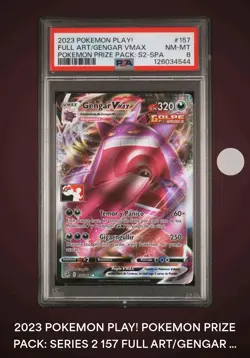 Gengar VMAX 157/264 Prize Pack Series Cards Holo PSA 8 !Play Stamped! Spanish - Image 1
