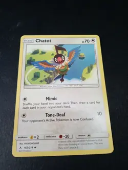 Pokemon Unbroken Bonds Chatot Uncommon Card 162/214 NM - Image 1