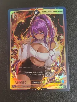 ChaChaYourVMom 10 Holo 1st Edition Awakened Worlds Card GamerSupps VCard 139/250 - Image 1