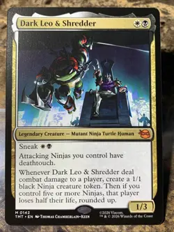 MTG TCG TMNT Dark Leo & Shredder 0142 Regular Mythic - Image 1