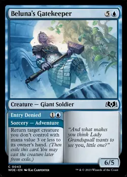 MTG NM Beluna's Gatekeeper #43 Wilds of Eldraine - Image 1