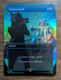 MTG Counterspell (1589) Rainbow Foil Hatsune Miku Secret Lair Drop NM - Image 1