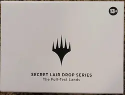 MTG Secret Lair Drop Series THE FULL-TEXT LANDS Sealed NEW - Image 1