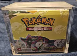 Pokemon Evolving Skies Booster Box Sealed with Acrylic Case (Small Wrap Tear) - Image 1