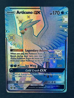 Articuno GX SV54/SV94 Hidden Fates Shiny Vault Holo Pokemon Card NM Condition - Image 2