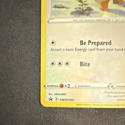 Pokemon/The Pokemon Company Eevee SWSH190 Promo Holo Basic 60HP 30ATK - Image 2
