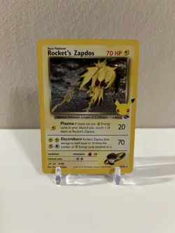 Pokemon Celebrations: Classic Collection Rocket’s Zapdos 15/132 Stamped Holo NM - Image 1