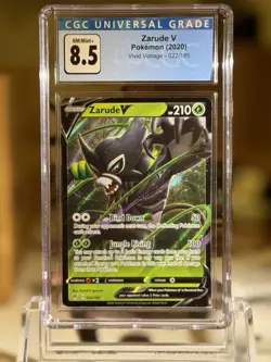 Pokemon 2020 Zarude V 022/185 Ultra Rare Vivid Voltage PSA 8.5 - Image 2