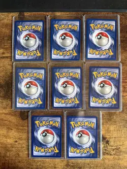 Vintage Pokemon WOTC Non-Holo Rare Lot (8 Cards) – Base, Jungle & Fossil – LP/NM - Image 2