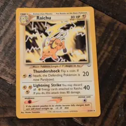 Raichu 21/64 Neo Revelation Regular LP Pokemon Card - Image 1