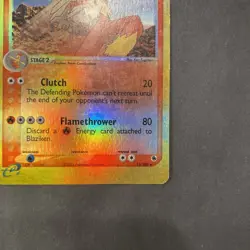 Blaziken 15/109 Pokemon TCG Ruby and Sapphire Reverse Holo MP - Image 4