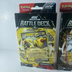 Pokemon TCG EX Battle Deck X 2 Lucario and Ampharos. Factory Sealed, New - Image 2