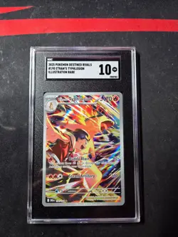 2025 Pokemon Destined Rivals #190 Ethan's Typhlosion SGC 10 - Image 1