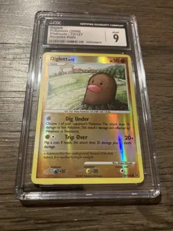 2009 Pokemon Diglett CGC 9 Platinum 72/127 Reverse Holo Pop 5 Only 4 Higher - Image 1
