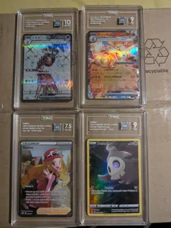 Four pokemon slab TAG graded mixed bundle - Image 1