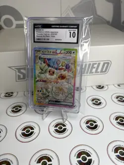 CGC 10 GEM MINT Eevee SAR 223/187 Terastal Festival Japanese Prismatic Pokemon - Image 1