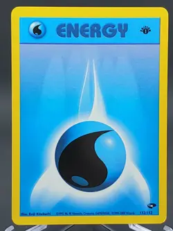 Pokemon Water Energy 132/132 1st Edition Gym Challenge - Image 1