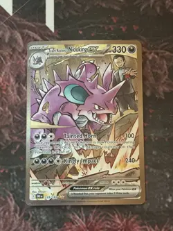 Pokemon TCG Team Rockets Nidoking EX 233/182 Destined Rivals NM Condition - Image 1