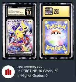 Pokemon Pikachu ex #1 World Championship Yokohama Deck Promo CGC PRISTINE 10 - Image 3