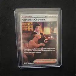 Pokemon Giovanni's Charisma 204/165 151 Special Illustration Rare Holo - Image 1