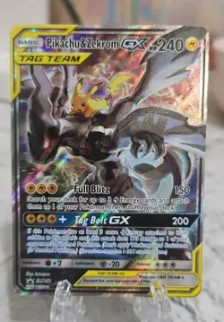 Pikachu & Zekrom GX Tag Team 2016-19 Pokemon SM Black Star Promos #SM168 - Image 1