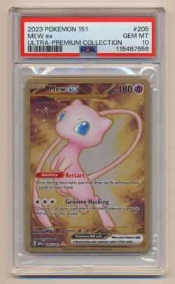 PSA 10 Pokemon 151 Ultra Premium Collection Promo METAL Mew EX 205/165 GEM MINT! - Image 1