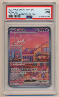 PSA 9 Pokemon Black Star Promo Mew EX SVP EN #053 MINT Condition!! - Image 1