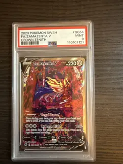 Zamazenta V GG54/GG70 Full Art 2023 Pokemon Crown Zenith PSA 9 Mint - Image 1