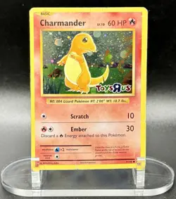 Charmander 9/108 Stamped Pokemon Toys R Us Promo 2016 Holo Bleed HP/MP - Image 2