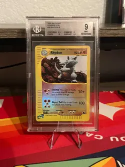 Pokemon TCG 2003 Skyridge Rhydon 29/144 Reverse Holo BGS 9 MINT - Image 1