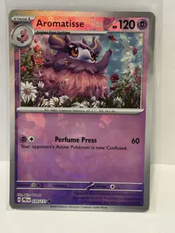 Pokemon Aromatisse Holo Master Ball Pattern 039/131 Prismatic Evolutions 120 HP - Image 1