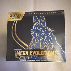 Pokemon TCG Mega Evolution Elite Trainer Box English 2023 Lucario - Image 1