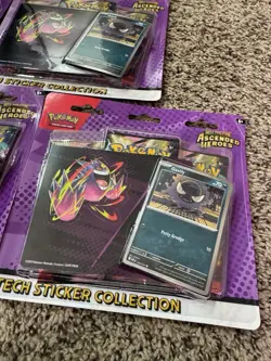 Pokemon Mega Evolution Ascended Heroes Tech Sticker Collection Lot of 5 NEW - Image 3