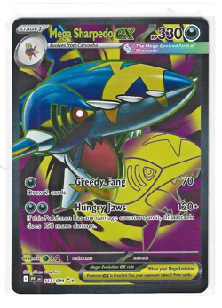 Pokemon 2015 Primal Clash Mega Sharpedo EX #113/94 - Image 1