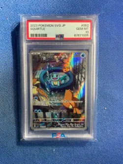 2023 Pokemon SVG JP - Squirtle - 052/049 PSA 10 - Image 1