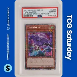 2022 YU-GI-OH! BATTLES OF LEGEND: CRYSTAL REVENGE 1ST EDITION YATA-GARASU PSA 10 - Image 1