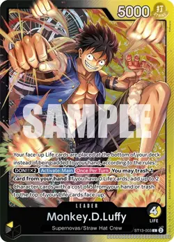 Monkey.D.Luffy (003) [ST-13 - ST13-003] - NM [Foil] TCG One Piece - Image 1