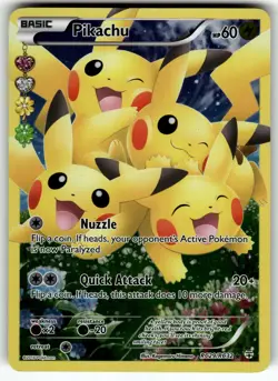 Pikachu (Full Art) RC29/RC32 Generations: Radiant Collection LP Pokemon Card TCG - Image 1