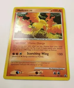 Moltres 10/100 Rare HOLO Pokemon Card, 2008 Majestic Dawn - Image 2