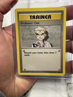 Pokemon TCG Professor Oak Base Set Unlimited Card 88/102 NM Near Mint Vintage - Image 1