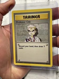 Pokemon TCG Professor Oak Base Set Unlimited Card 88/102 NM Near Mint Vintage - Image 2